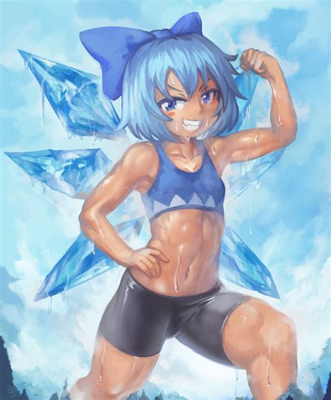 Cirno And Tanned Cirno Touhou Drawn By Yilx Danbooru