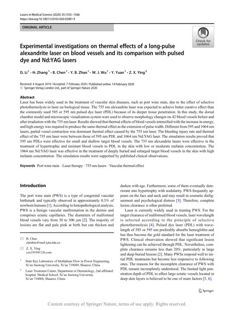 Experimental Investigations On Thermal Effects Of A Long Pulse