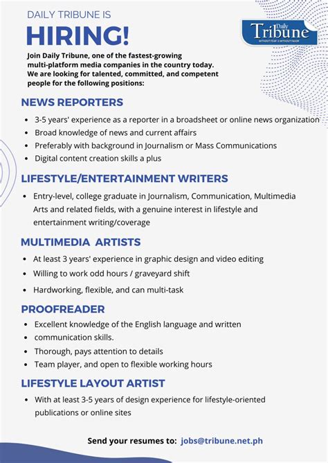 Concept News Central On Twitter We Re Hiring Send Your Resumes To