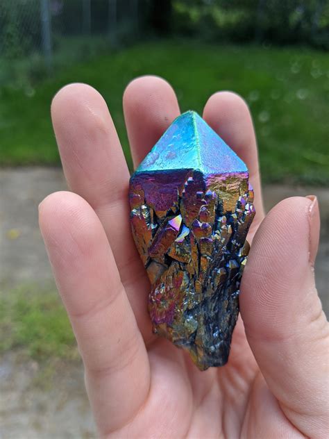 Titanium Aura Quartz Crystal Healing Reiki | Etsy