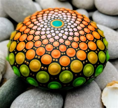 Mandala Painted Rocks Mandala Rock Art Geometric Mandala Mandala