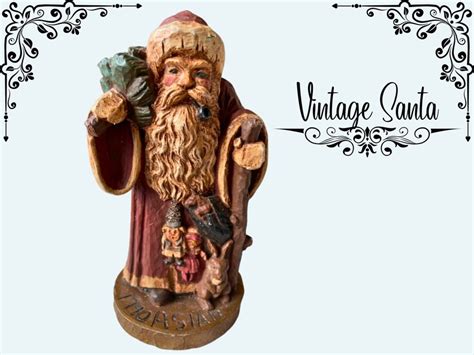 Vintage Old World Santa Figurine Etsy