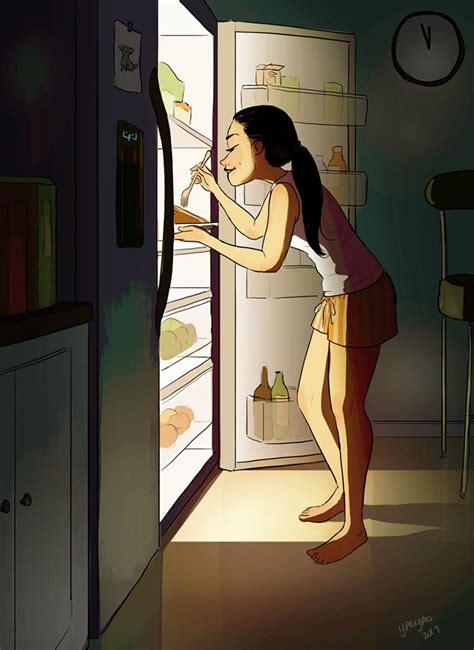 La Felicidad De Vivir Sola Captada En 30 Ilustraciones De Yaoyao Ma