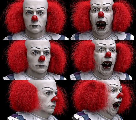 Tim Curry as Pennywise on Behance