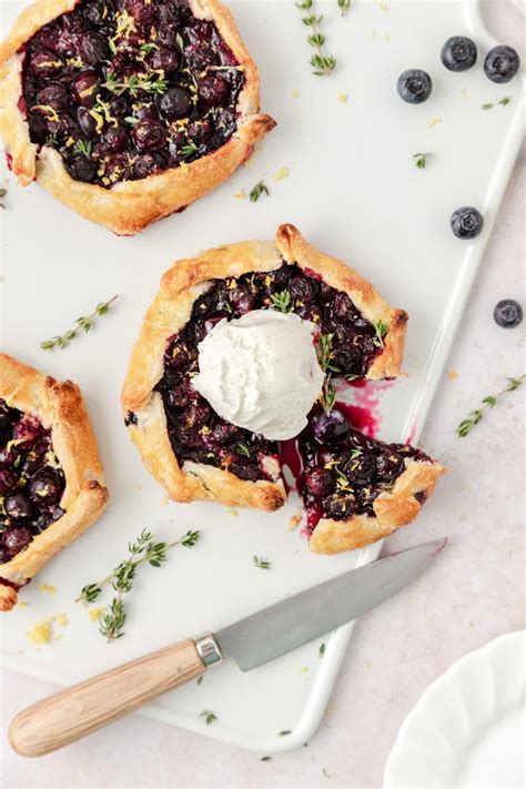 Mini Blueberry Thyme Galettes Recipe Barley Sage