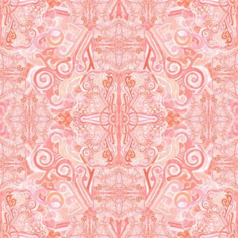 Coral Kaleidoscope Wide Bold Notion Quilting