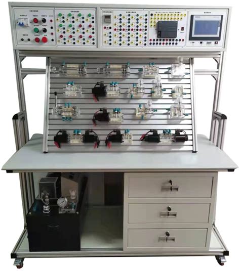 Plc控制透明液压实训装置液压plc控制实训设备上海硕博公司