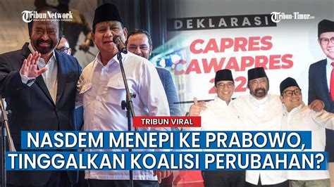 Pelukan Surya Paloh Prabowo Tanda NasDem Makin Dekat Dengan Koalisi