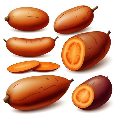 Whole Sweet Potatoes Vectors And Illustrations For Free Download