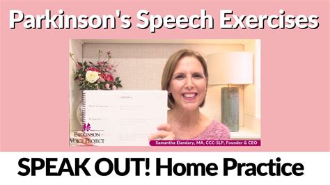 11 21 2023 Parkinson S Speech Exercises Lesson 6 Youtube