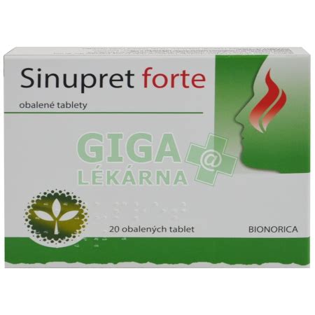 Sinupret Forte 20 tablet GigaLékárna cz