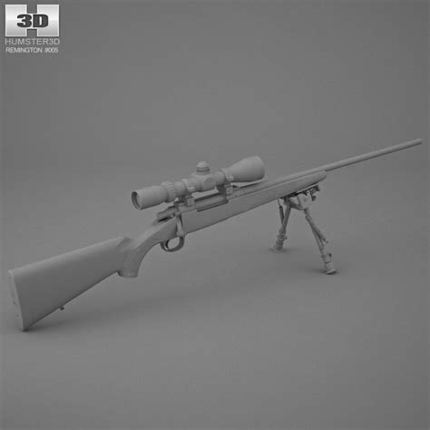 Remington Model 700 3d Model Weapon On Hum3d