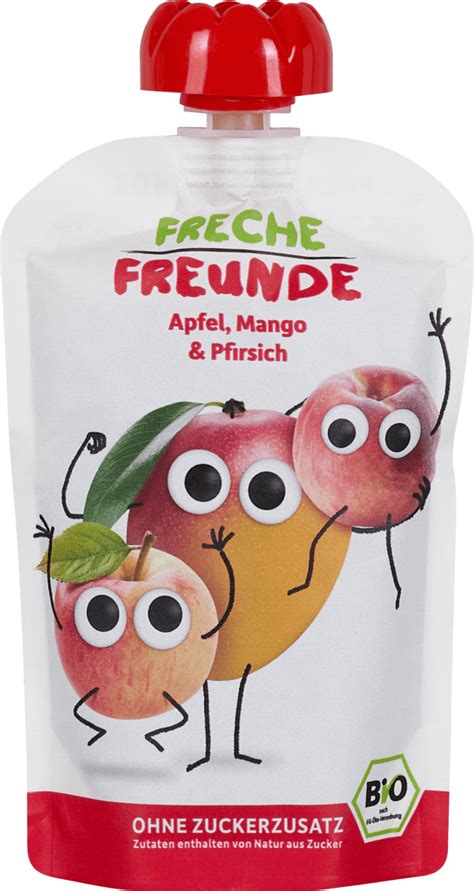 Freche Freunde Bio Quetschie Apfel Mango Pfirsich 100 G Dm At