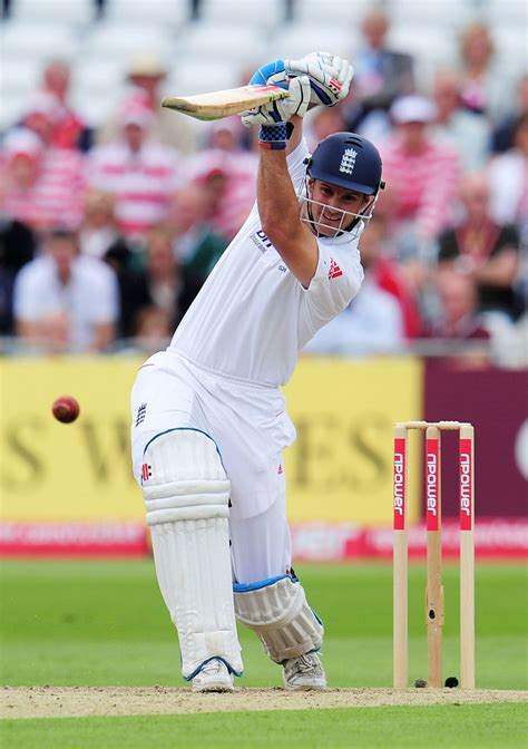 Andrew Strauss Drives During His 45 ESPNcricinfo