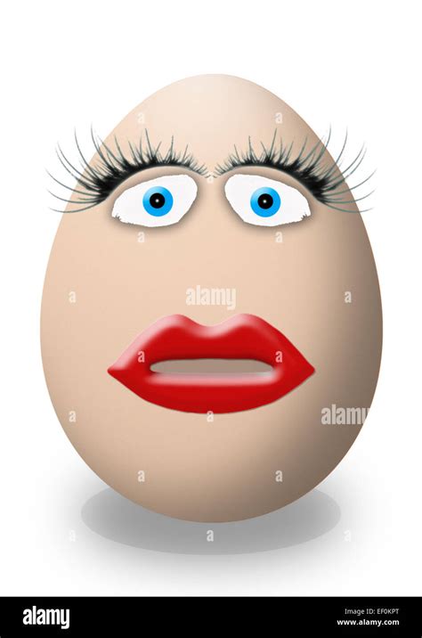 funny easter and valentines day egg face Stock Photo - Alamy