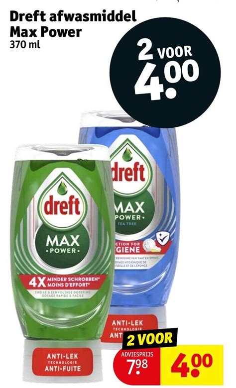 Dreft Afwasmiddel Max Power Ml Aanbieding Bij Kruidvat