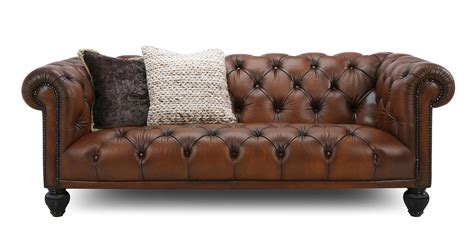 Montgomery 3 Seater Sofa Antique Leather Dfs