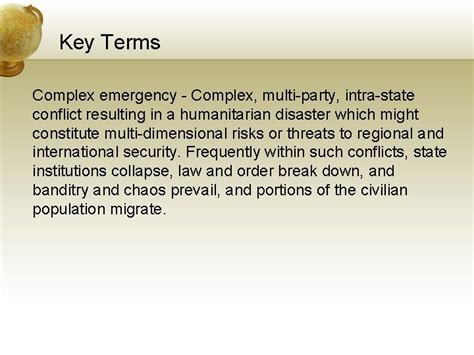 Natural Disaster And Complex Humanitarian Emergencies Chapter 15