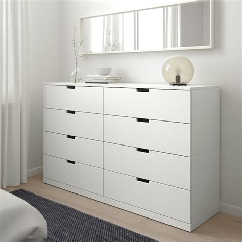 Nordli 8 Drawer Dresser White 63x39 Ikea