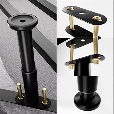 Snapklik Adjustable Bed Frame Support Legs Metal Bed Center Slat