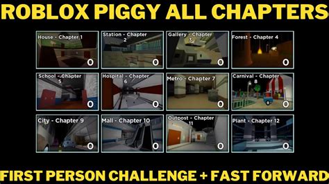 Roblox Piggy All Chapters Book X Speed First Person Youtube