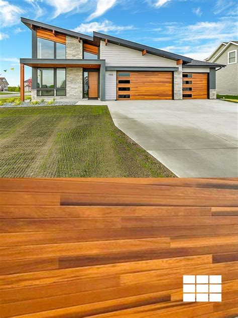 Contemporary Faux Wood Garage Doors By C H I Planks In Cedar