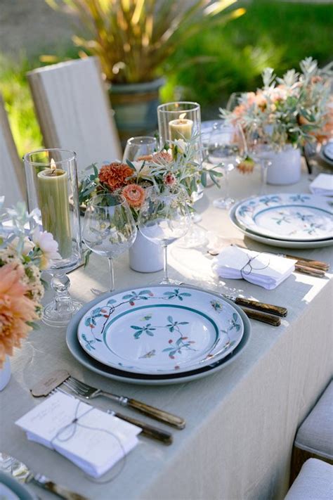 Jose Villa Green Gables Rehearsal Dinners Tablescapes Wedding