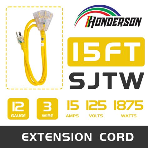 Snapklik Honderson Ft Lighted Outdoor Extension Cord