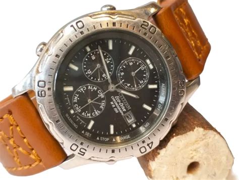 CITIZEN ECO DRIVE CHRONOGRAPH Quarz 0870 H11623 Japan HERREN Voll