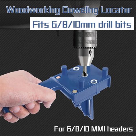 Handheld Woodworking Doweling Tool Drill Guide Wood Dowel Drilling Hole