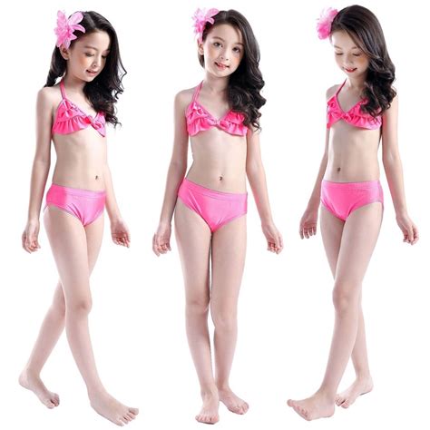 Meerjungfrau Schwimmen Kostüm Mädchen Bikini Badeanzug Kinderkostüm Topkostueme