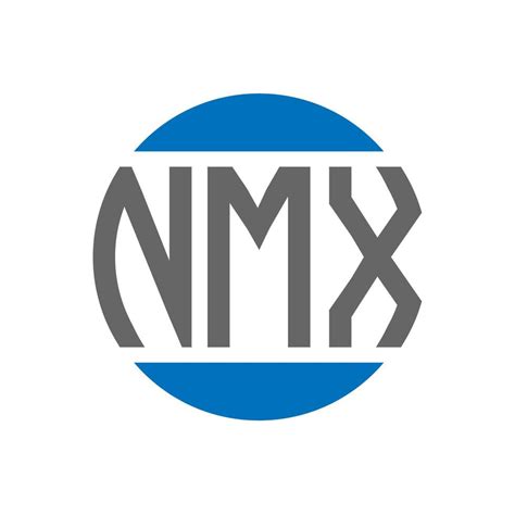 nmx letter logo design  white background nmx creative initials
