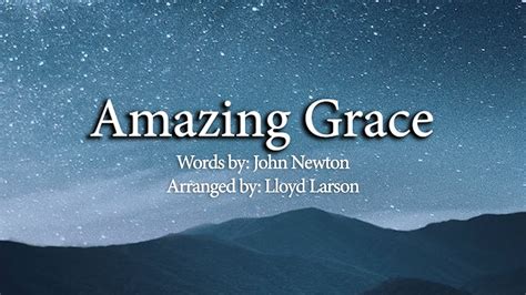 Amazing Grace Duet Lloyd Larson Piano Accompaniment Youtube