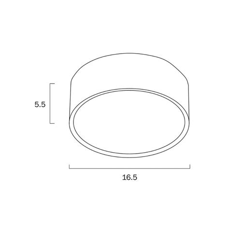 Telbix Nara 18w Led Tri Colour Dimmable 157mm Round Surface Mount Ozlighting