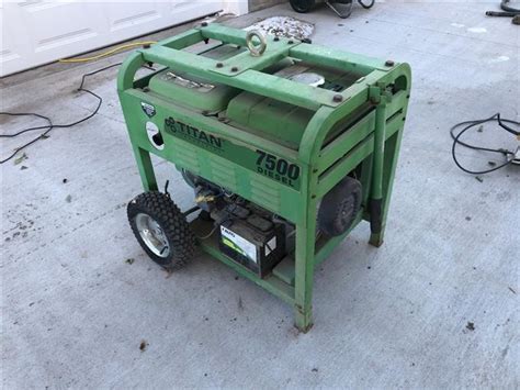 Titan 7500 Diesel Portable Generator Bigiron Auctions