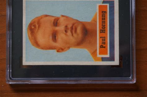 1957 Topps 151 Paul Hornung RC Rookie Green Bay Packers Graded By SGC