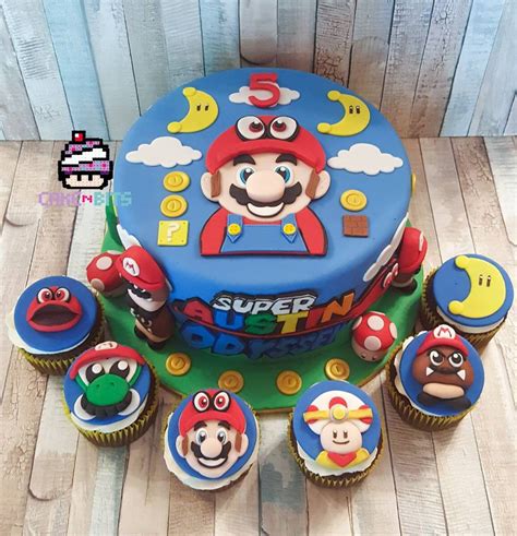 Handmade Fondant Inspired By The Super Mario Odyssey Game Birthday Cake