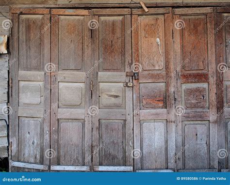Rustic wood door stock photo. Image of ancient, empty - 89580586