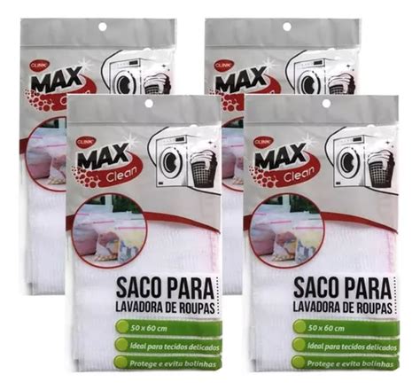 Kit 4 Sacos P Lavar Roupa Intima Máquina Delicado 50x60cm Frete grátis