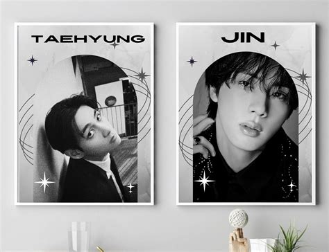 Bts Poster Set Of 7 Digital Download Aesthetic Bts Printable Wall Art