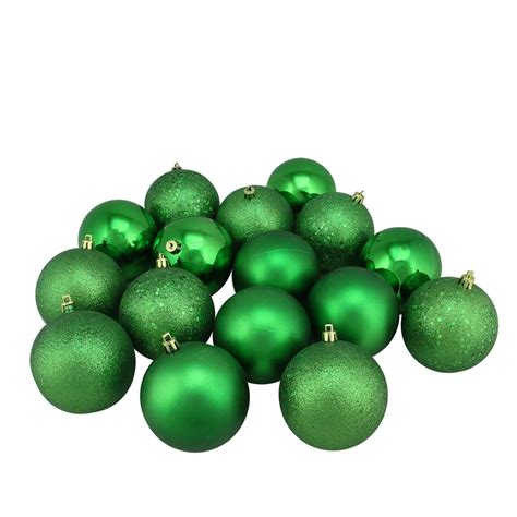 Ct Xmas Green Shatterproof Finish Christmas Ball Ornaments Mm