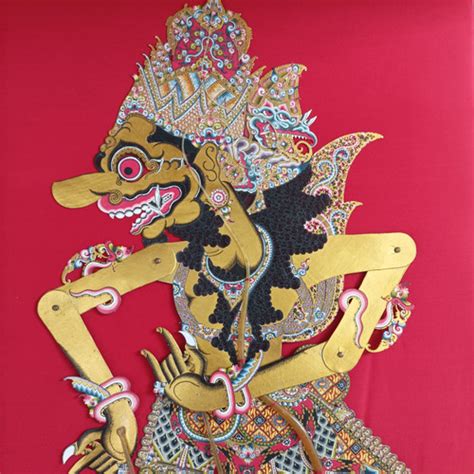 Jual Wayang Kulit Asli Pedalangan BUTO RATON Tangan 2 Kab Sidoarjo