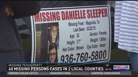 Missing Texas Forty 40 Missing Persons Cases In Two Local Counties