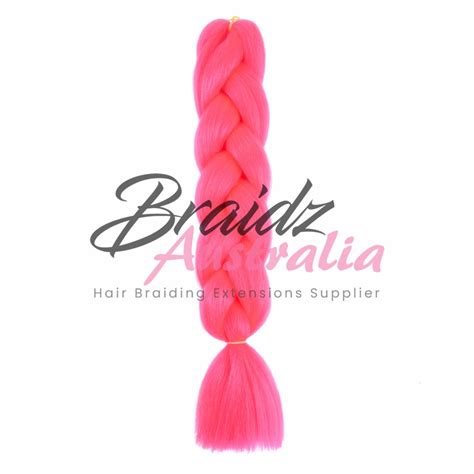 Pink Synthetic Braiding Hair Synthetic Jumbo Braids Extensions A14 Braidz Australia