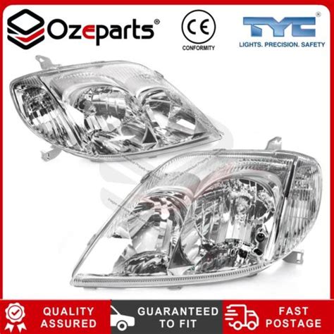 Pair Lh Rh Head Light Lamp For Toyota Corolla Zze Hatch Ebay