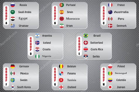 Copa Del Mundo De F Tbol Banderas De Dibujo Gr Fico 32 Participantes