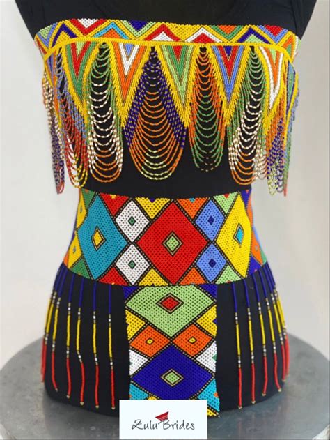 Bust Beads And Belt Bead Weaving Tutorials Beaded Gloves Zulu Traditional Attire