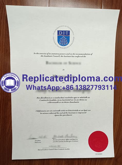 Buy fake Dublin Institute of Technology diploma, order DIT degree ...