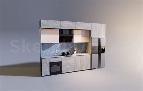 8003 Free Sketchup Kitchen Model Download