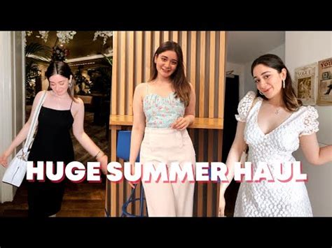 Huge Summer Clothing Haul Uniqlo Zara Dresses More Summer